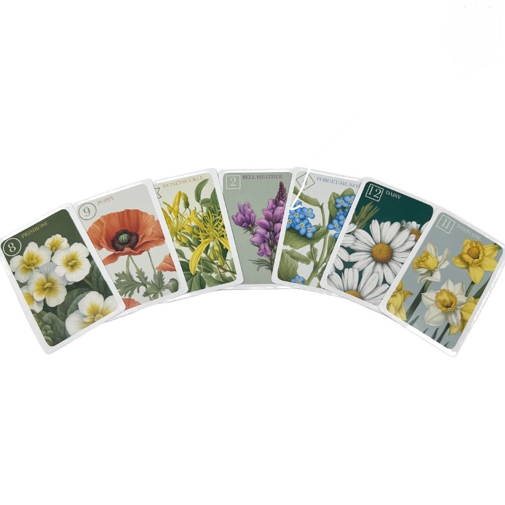 Wild Flower Sevens Card Game