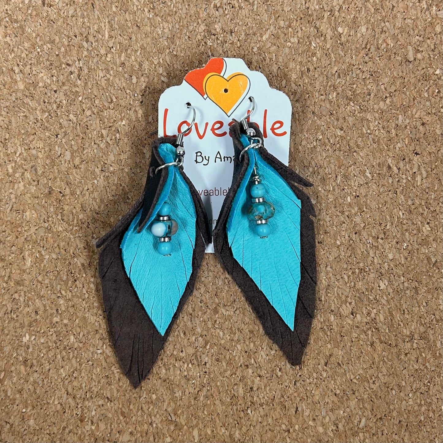Imperial Jasper Leather Earrings