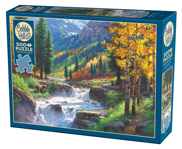 Cobble Hill 500 pc. Puzzle -Bear Falls