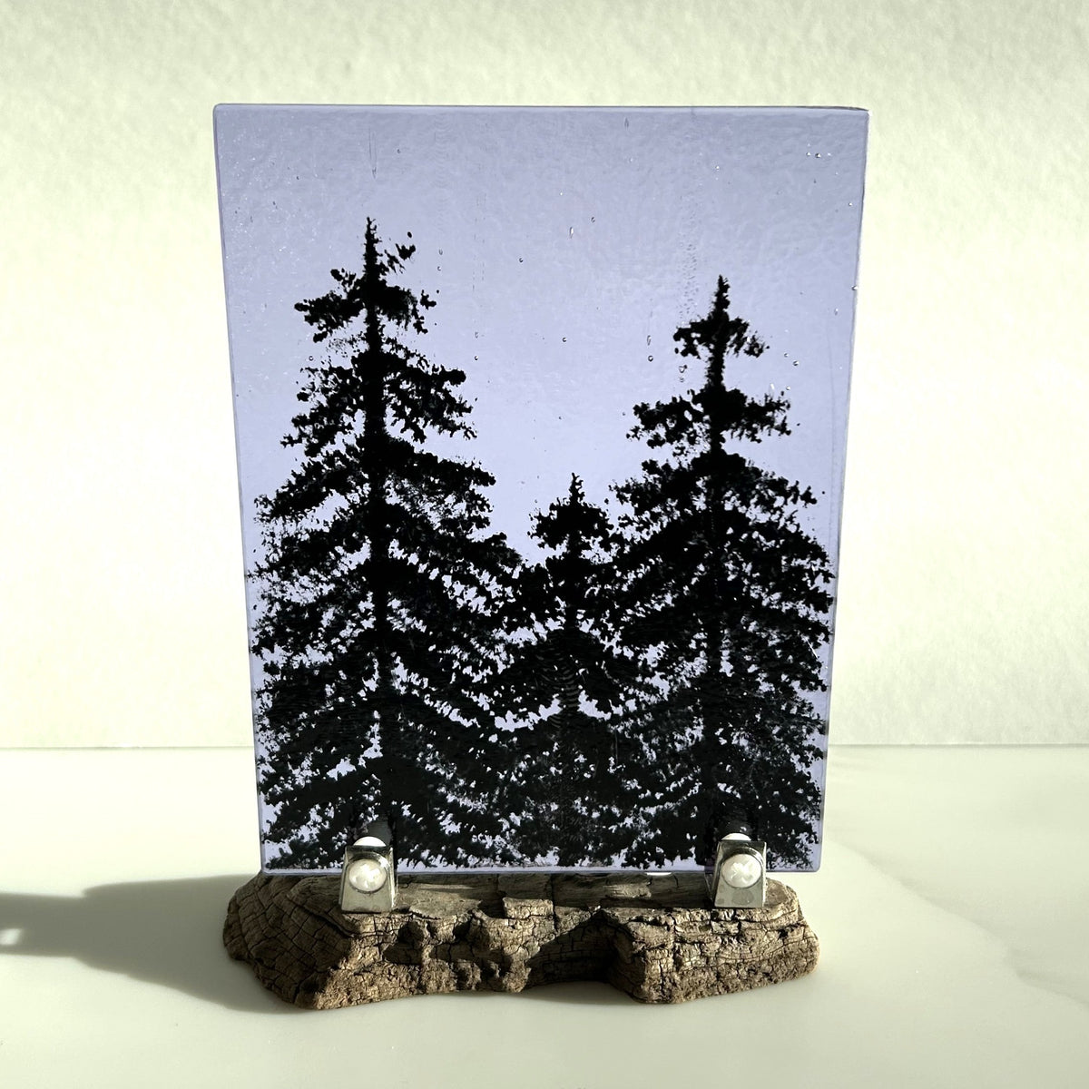 Fused Glass Suncatcher Standup - Trees - by Heather Dawson