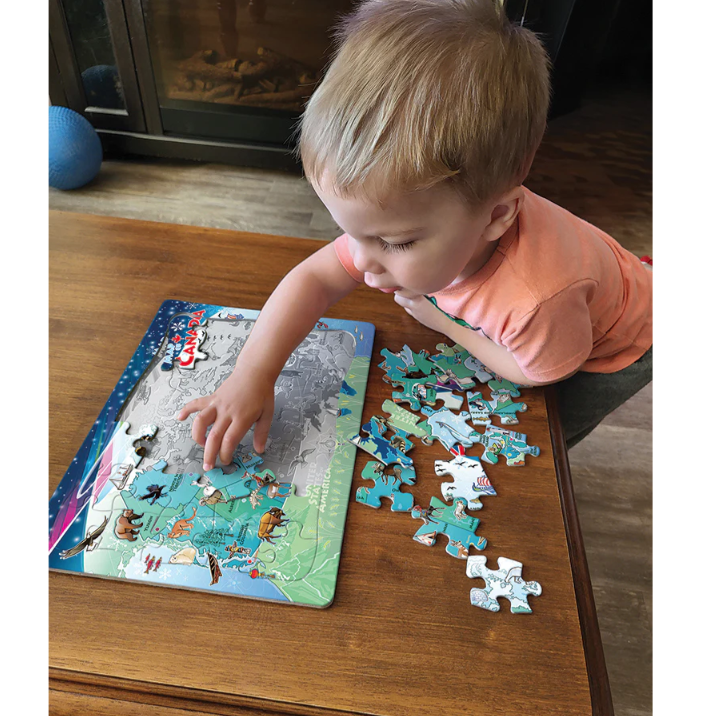 Cobble Hill Tray Puzzle - Canada Map