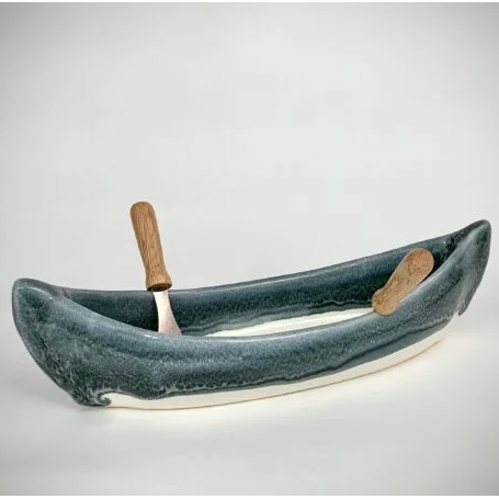 Canoe Dip Pot - Glacier