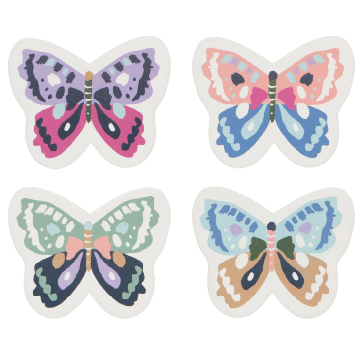 Flutter By Soak Up Coasters Set of 4