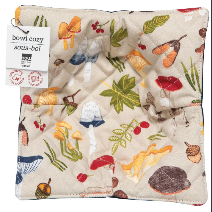 Field Mushrooms Bowl Cozy