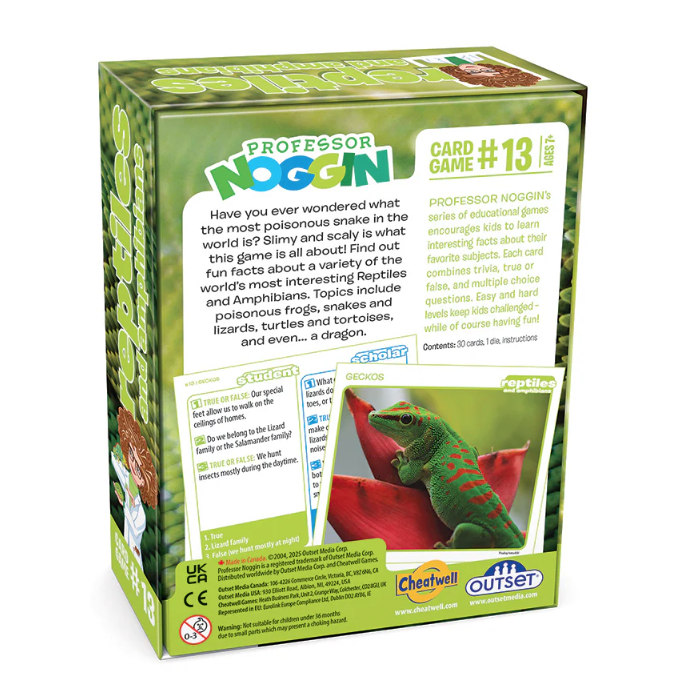 Professor Noggin Card Game - Reptiles & Amphibians