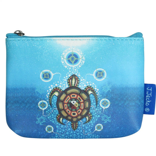Indigenous Art Coin Purse - Medicine Turtle