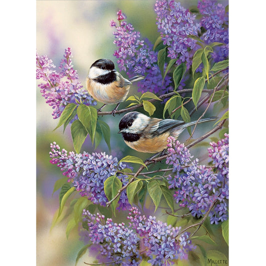 Cobble Hill Tray Puzzle - Chickadee Duo