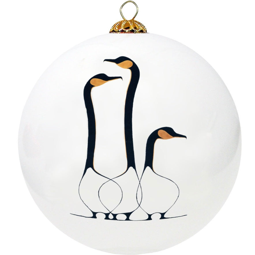 Indigenous Art Glass Ornament - Friends