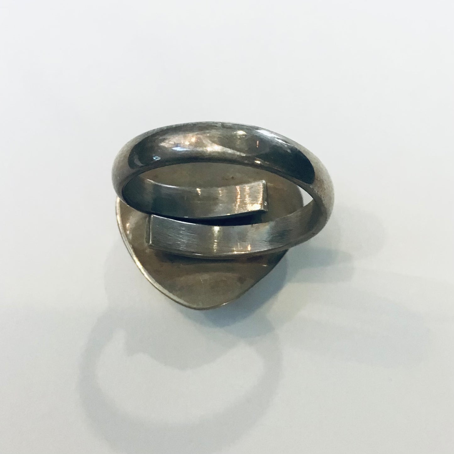 Red Coral Silver Ring