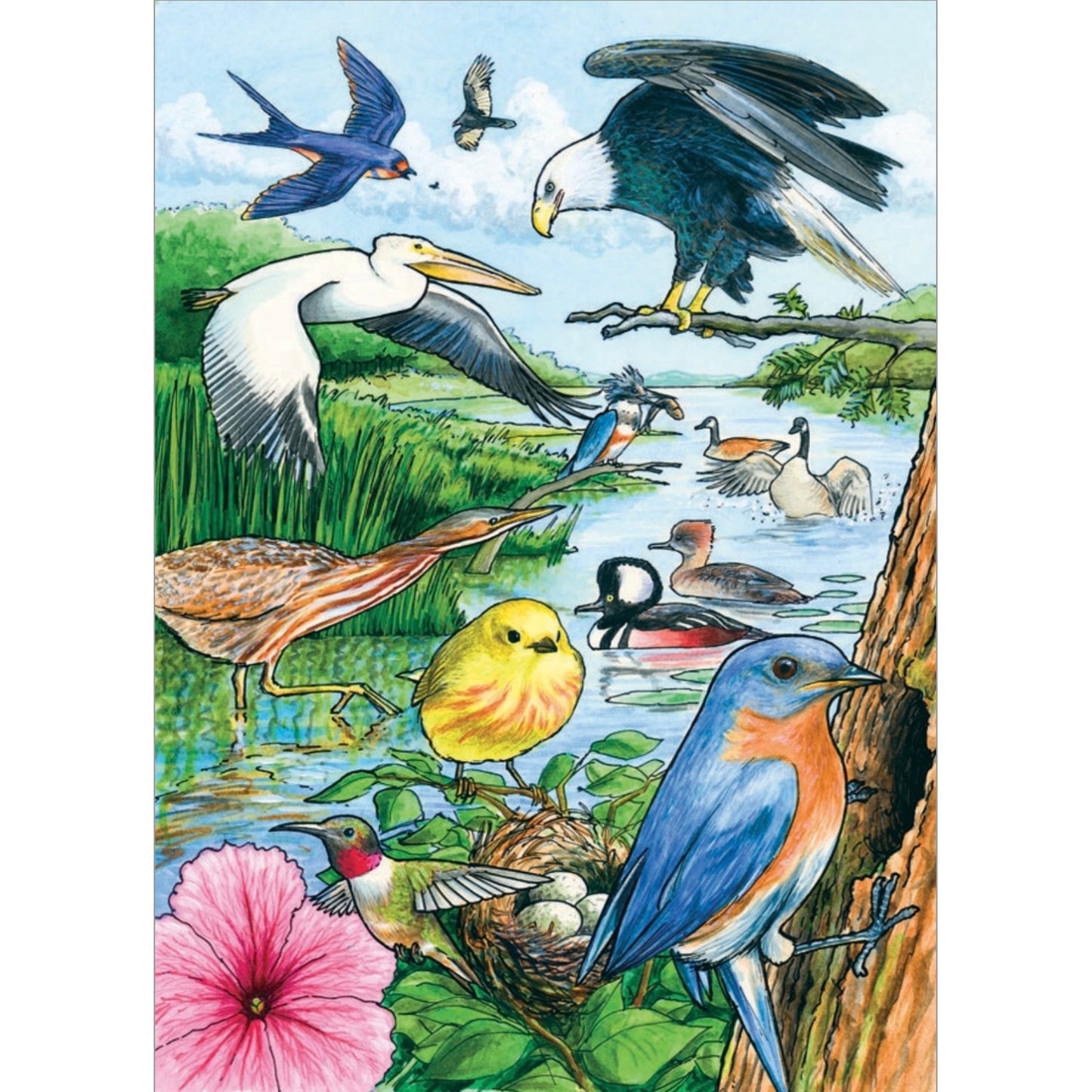 Cobble Hill Tray Puzzle - North American Birds