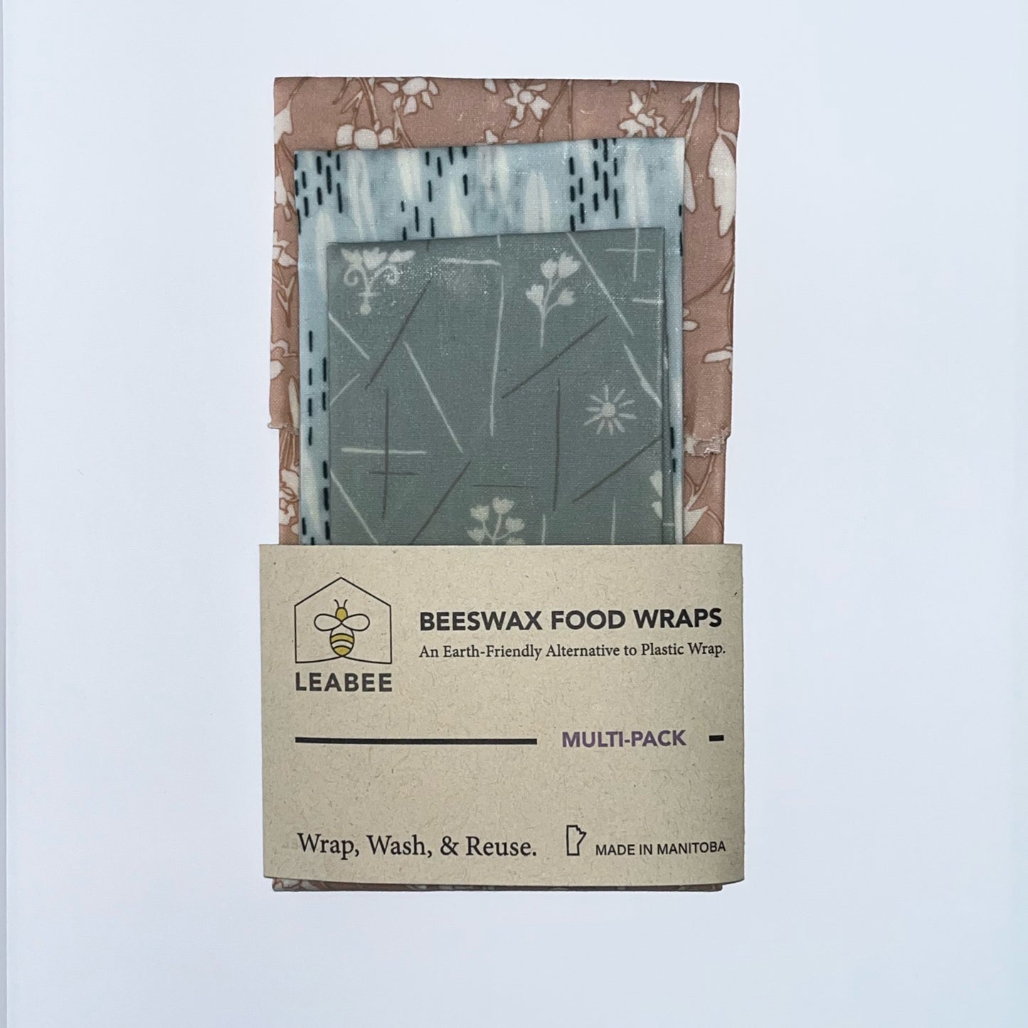 Leabee Beeswax Wraps Mulitpack