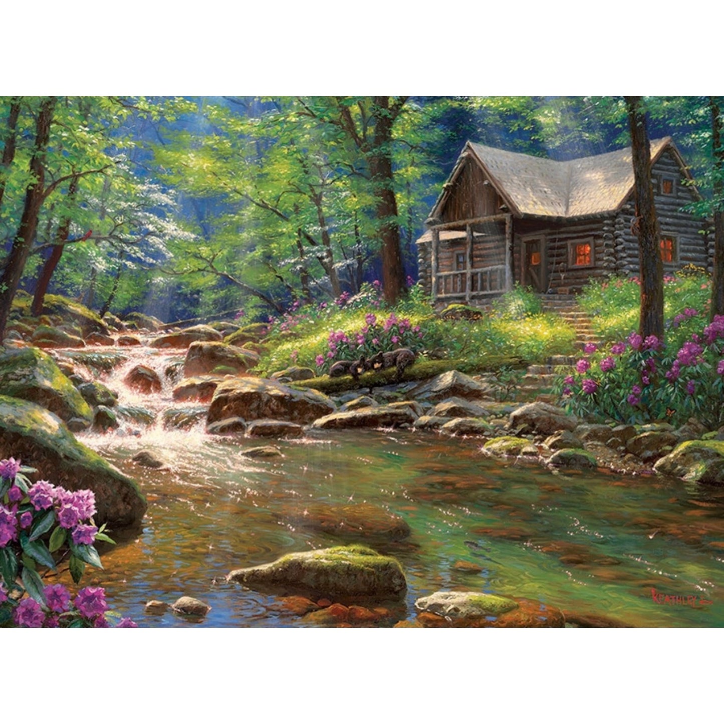 Cobble Hill 1000 pc. Puzzles - Fishing Cabin