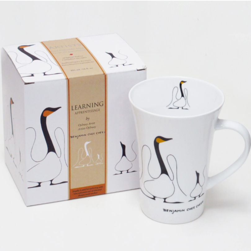 Indigenous Art Porcelain Mug - Benjamin Chee Chee Learning