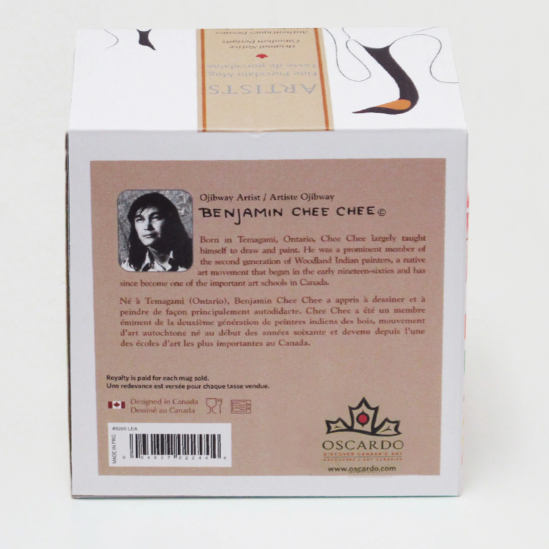 Indigenous Art Porcelain Mug - Benjamin Chee Chee Learning