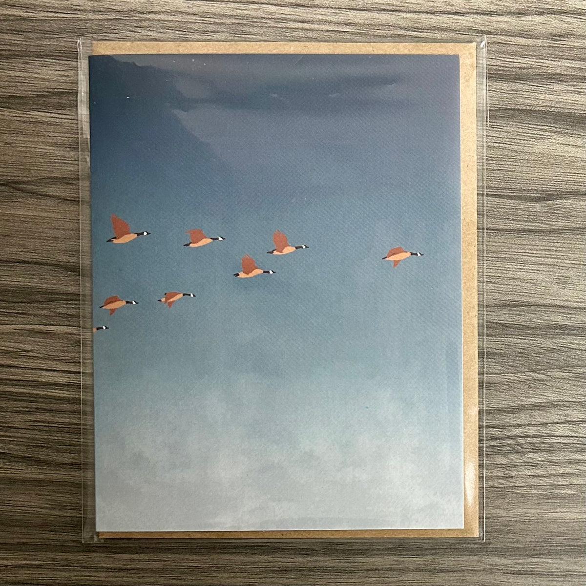 Migrating Canada Geese Card
