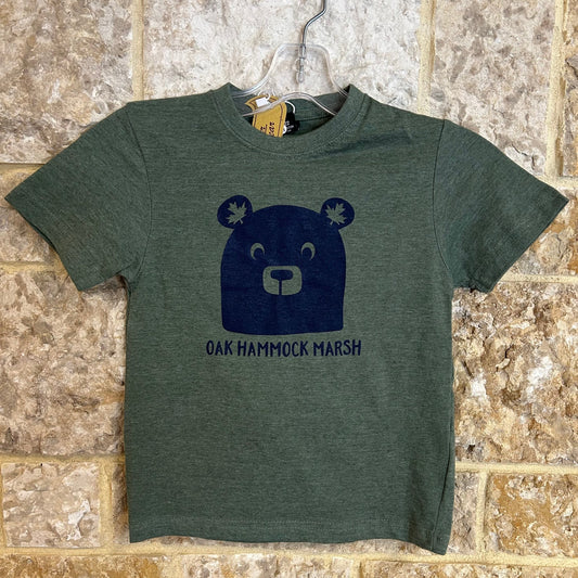 Ohm Bear Leaf Ears Green T- Shirt