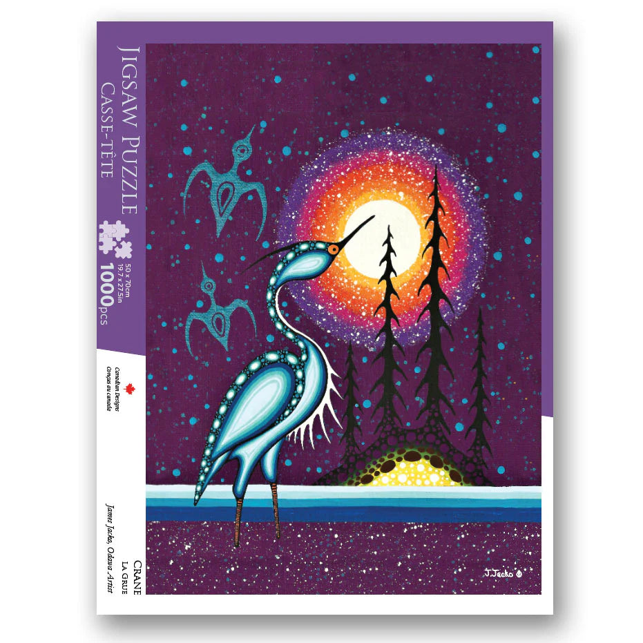 Indigenous Art Puzzle - James Jacko Crane