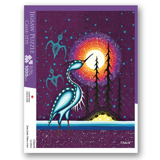 Indigenous Art Puzzle - James Jacko Crane