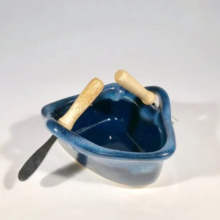 Boat Dip Pot -Northern Lights