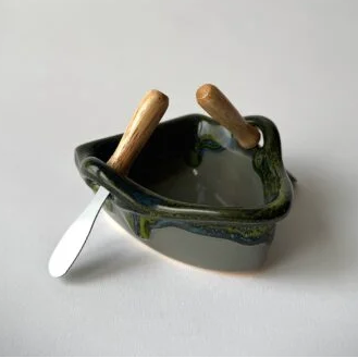 Boat  Dip Pot -Forest Floor