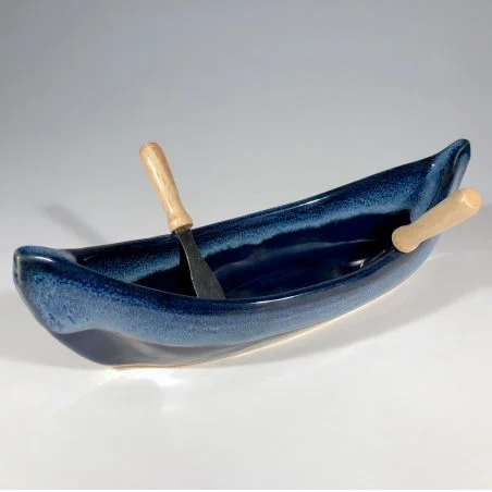 Canoe Dip Pot -Northern Lights