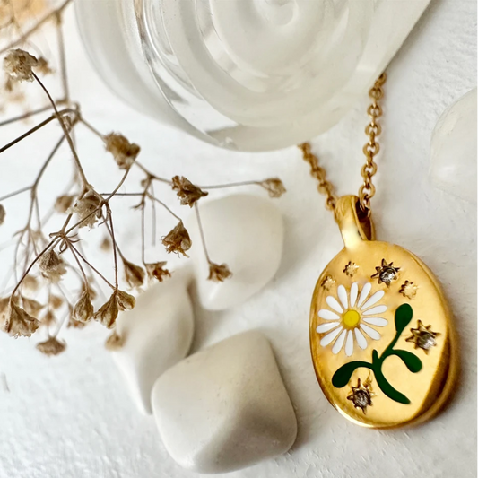 "Bellis" Daisy Charm Necklace