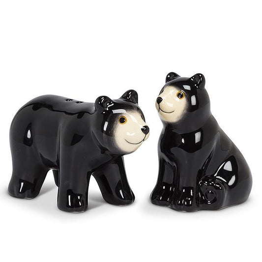 Black Bear Salt & Pepper Shakers