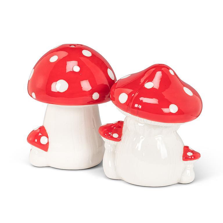 Red Dot Mushroom Salt & Pepper Shaker