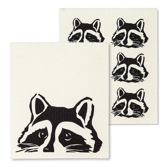 Raccoon Dishcloth Set