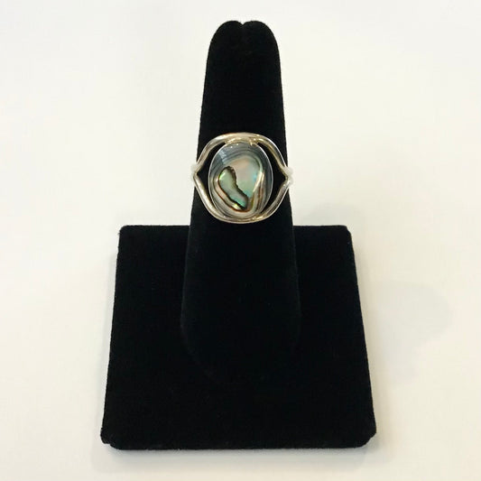 Abalone Silver Ring