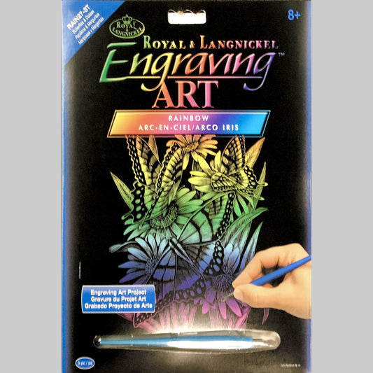 Engraving Art Kit - Butterflies & Daisies