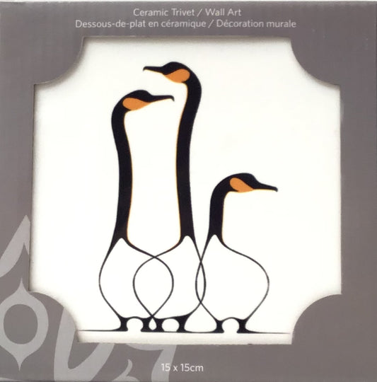 Indigenous Art Ceramic Tile -  Friends