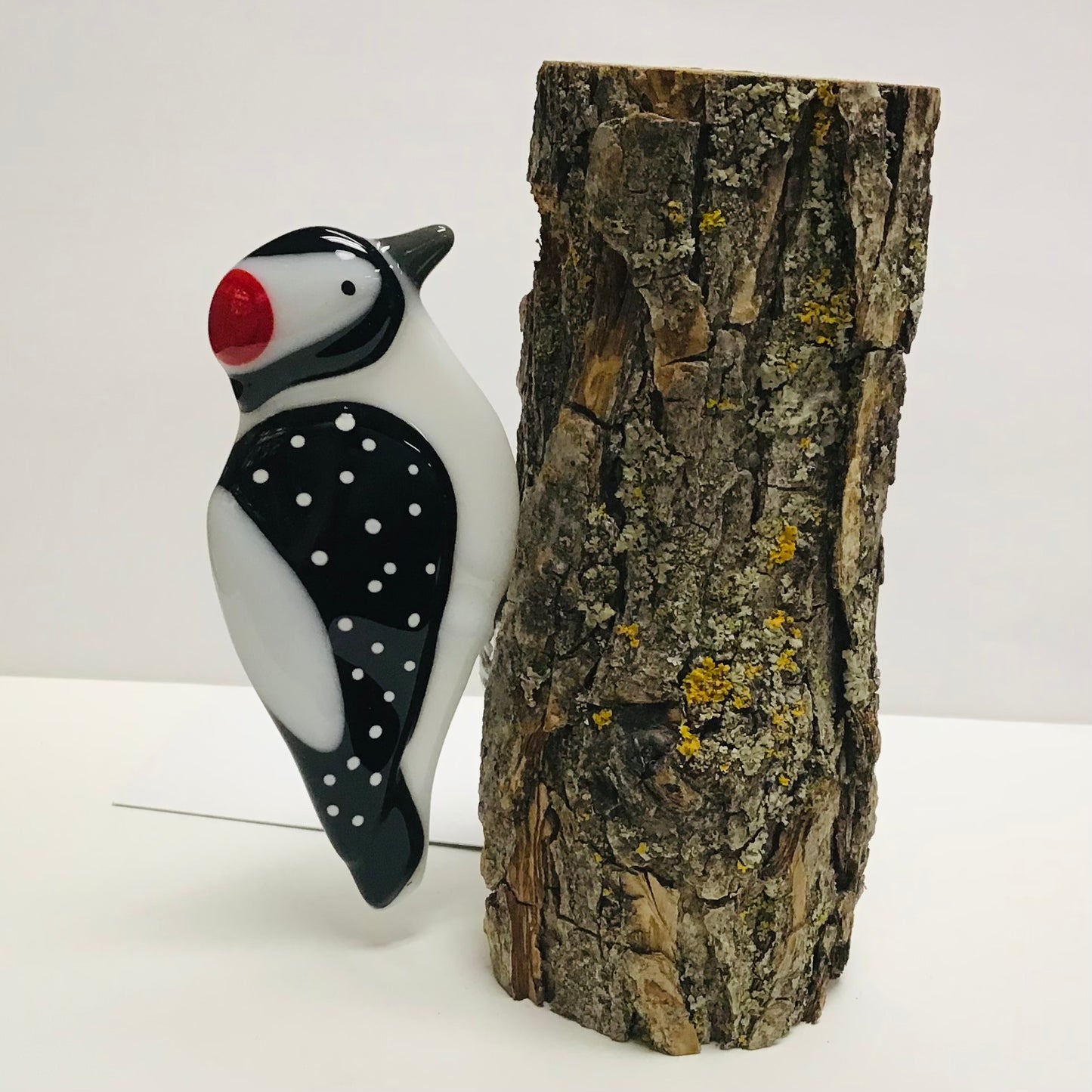 Fused Glass Woodpecker (L)