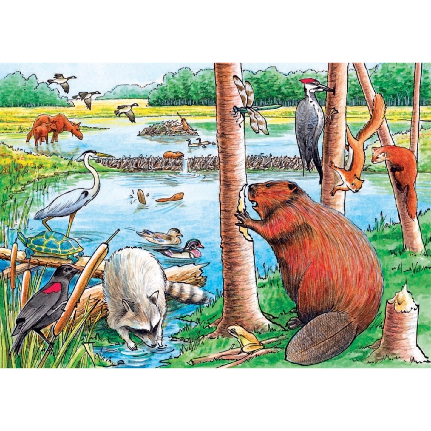 Cobble Hill Tray Puzzle - The Beaver Pond