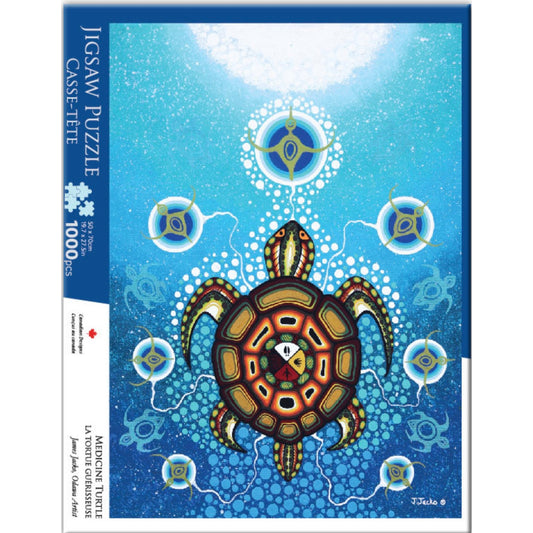 Indigenous Art Puzzle -James Jacko Medicine Turtle