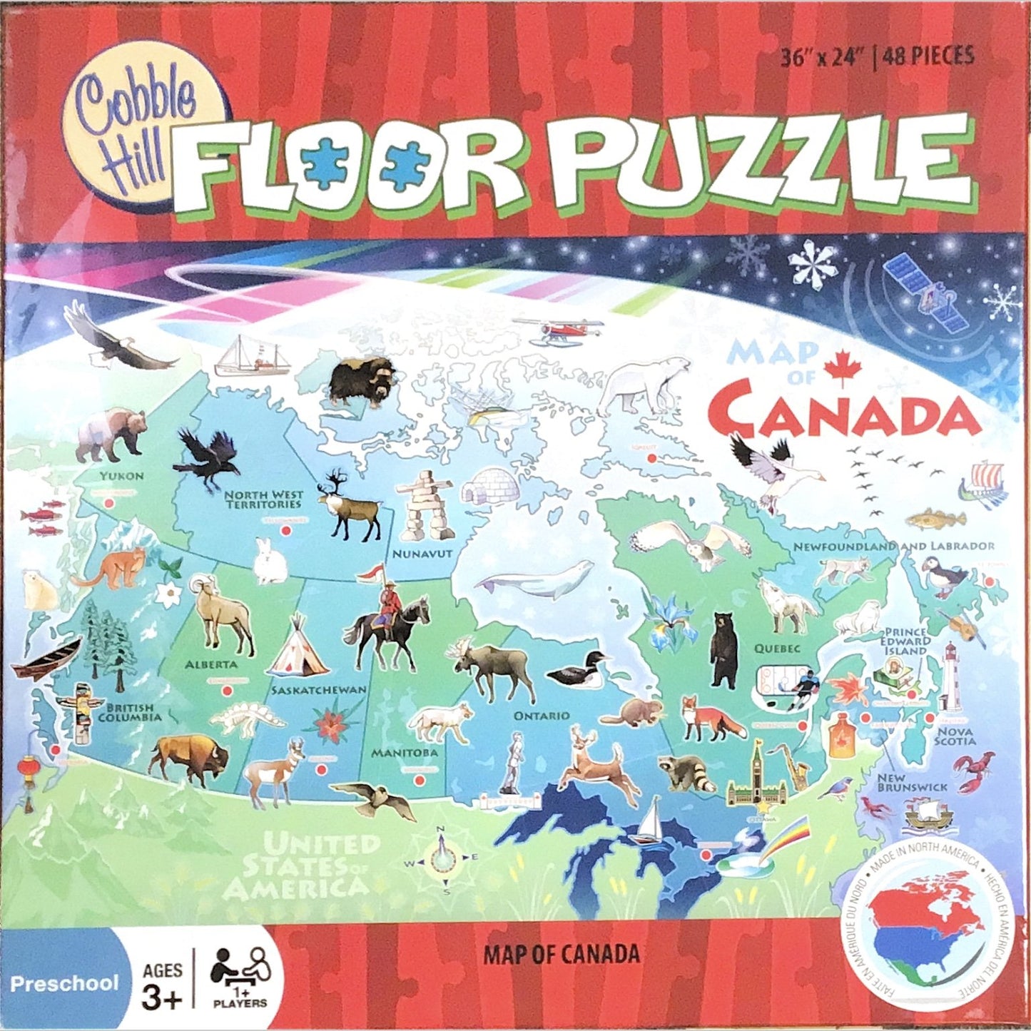 Map of Canada Floor Puzzle