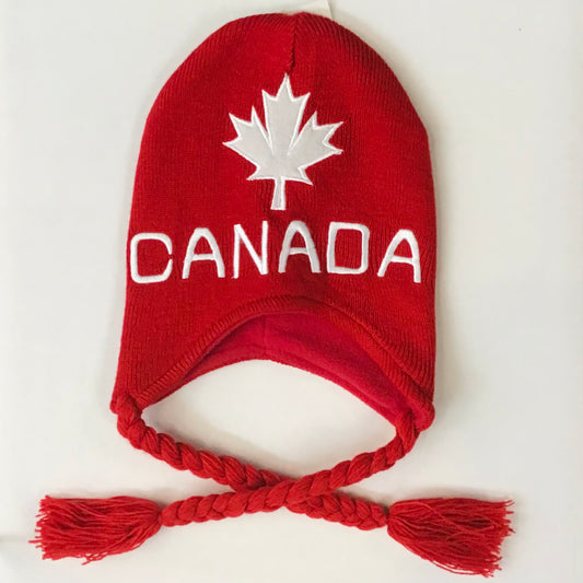 Youth Canada Hat with Braids