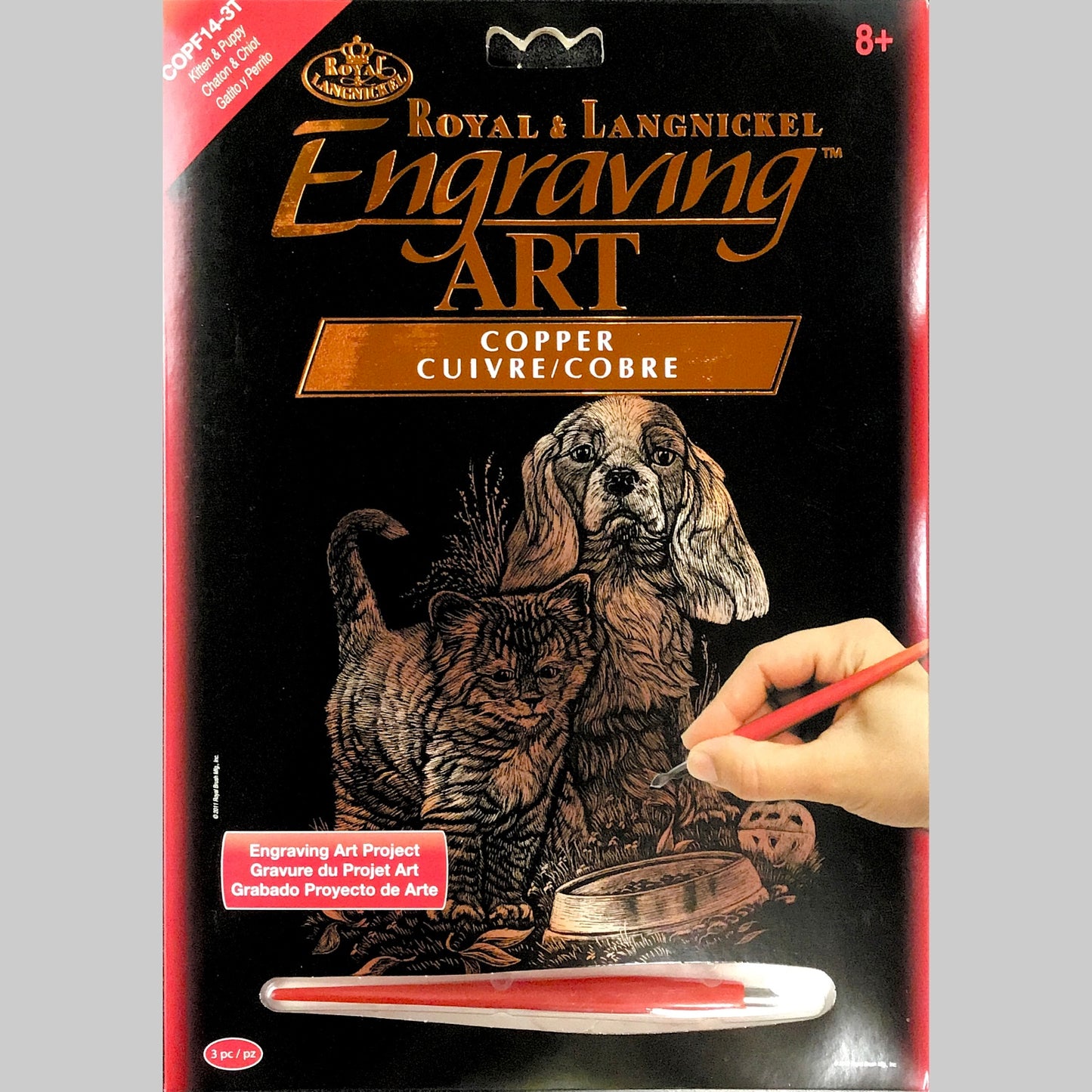 Engraving Art Kit - Kitten & Puppy