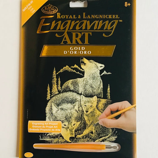 Engraving Art Kit - Wolves
