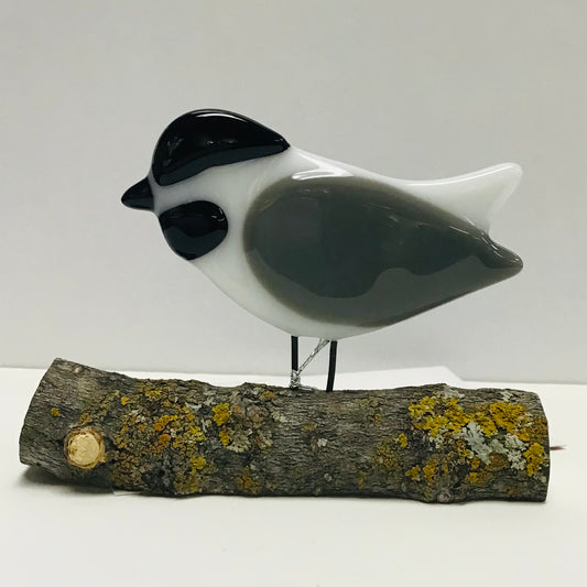 Fused Glass Chickadee (L)