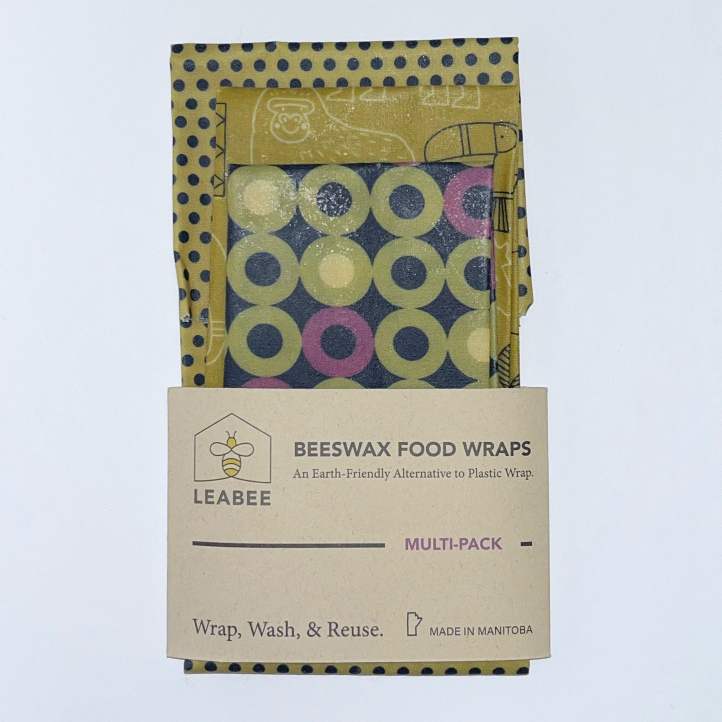 Leabee Beeswax Wraps Mulitpack