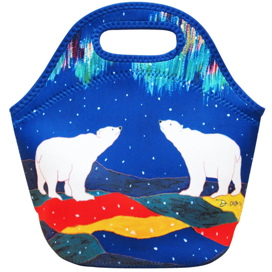 Indigenous Art Insulated Lunch Bag - Dawn Oman Sky Watchers