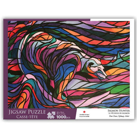 Indigenous Art Puzzle - Salmon Hunter by Don Chase